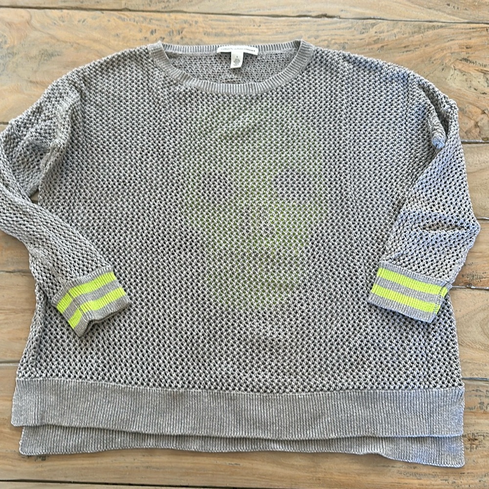 Cotton by Autumn Cashmere - Crochet Skull sweater. 100% Cotton. Size S - so cute - Picture 3 of 9